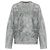 Diesel K-BRUTUS Pullover Grau Baumwolle Marmormuster