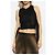 Diesel Top T-PERSEA-PLAIN Schwarz Nylon - Ansicht 3