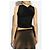 Diesel Top T-PERSEA-PLAIN Schwarz Nylon - Ansicht 4