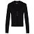 Dsquared2 Cardigan aus schwarzem Rippstrick