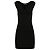 Dsquared2 Schwarzes Kleid mit V-Ausschnitt