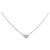 Autre Marque Collana Cuore in Diamanti e Oro Bianco Au750