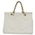 CHANEL COCO Mark Chain Hand Bag Caviar Skin White Gold CC Auth gh687 - Jerrillo - vista 13