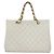CHANEL COCO Mark Chain Hand Bag Caviar Skin White Gold CC Auth gh687 - Jerrillo - vista 2