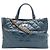 Bolsa Tote Chanel 2.55 Azul de Couro