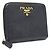 Prada Bi-fold Wallet in Black Saffiano Leather
