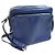 Prada Blue Leather Shoulder Bag