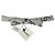 Barrette Chanel em algodão cinza