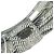 Barrette Chanel em algodão cinza - vista 4