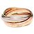 Cartier Trinity Ring Slim 18k Dreifarbiges Gold, Gr. 48
