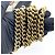 Padlock Gucci Borsa a patta con catena e lucchetto Stampa Blooms GG Coated Canvas e pelle Medium - vista 7