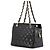 Borsa Chanel in pelle di vitello grana nera - vista 2
