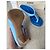 Jacquemus Les Mules Limone Mules con tacco blu in pelle - vista 4