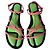 Jacquemus Parlu Sandali in Pelle - Rosa e Verde