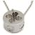 Collana con pendente Louis Vuitton Empreinte in oro bianco 18K - vista 2