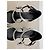 Autre Marque MAX&Co. Silberne Leder Mary Janes mit Blockabsatz - Ansicht 6