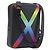 LOUIS VUITTON Bolsa Messenger Danube Rainbow Taiga Preta M30332 LV Auth 208555M - Jerrillo