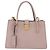 Miu Miu Hand Bag Leather 2way Beige Gold Tone Auth 209104 - Jerrillo