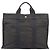 Hermès HERMES Her Line MM Hand Bag Canvas Gray Silver Auth 209346A - Jerrillo - vue 2