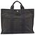 Hermès HERMES Her Line MM Hand Bag Canvas Gray Silver Auth 209346A - Jerrillo - vue 3