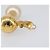 CHANEL Ohrringe Metall Goldfarben Weiß CC Auth 209603 - Jerrillo - Ansicht 12