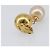 CHANEL Ohrringe Metall Goldfarben Weiß CC Auth 209603 - Jerrillo - Ansicht 6