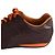 Baskets Hermès en cuir marron - vue 4