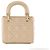 DIOR - Borsa a tracolla Lady Dior mini Dior in pelle cannage beige - vista 3