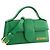 JACQUEMUS - Borsa a tracolla Le Bambino Jacquemus in pelle liscia verde - vista 2