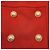 Balmain Rust Wool Skirt with Gold Buttons - view 4