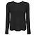 Loro Piana Langärmliger Rundhals-Pullover aus Baby Cashmere in Schwarz
