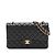 Chanel Borsa a tracolla Classic Double Flap Medium in pelle matelassè Nera