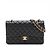 Chanel Bolso de hombro Classic Double Flap Medium de piel matelassè Negro