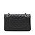 Chanel Borsa a tracolla Classic Double Flap Medium in pelle matelassè Nera - vista 6
