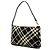 Borsa a tracolla Burberry Nova Check in lana nera - vista 2