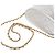Silberne Chanel CC gesteppte Metallic-Lammleder Binocular Bag mit Quasten - Ansicht 8