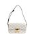Céline Celine Triomphe Claude Schultertasche aus PVC & Leder in Beige