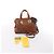 Borsa 2Way Fendi Chameleon in pelle Marrone 8BL114 - vista 14