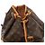 Zaino Louis Vuitton Montsouris GM Monogram in marrone M51135 - vista 7