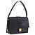 Céline Borsa a tracolla in pelle blu navy con dettagli dorati