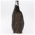 Fendi Borsa Tote Zucca Tela Marrone e Nero - vista 4