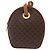 Céline Sac à épaule cercle Macadam PVC et Cuir Marron