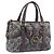 Céline Borsa a Mano Macadam Canvas Horse Carriage Blu