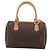 Céline Macadam Canvas Boston Bag Braun Leder - Ansicht 3