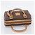 Céline Macadam Canvas Boston Bag Braun Leder - Ansicht 7