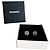 Boucles d'oreilles Chanel Flocons de Neige CC en métal argenté