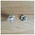 Boucles d'oreilles Chanel Flocons de Neige CC en métal argenté - vue 5