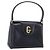 GUCCI Sac à main en cuir noir ton or Auth 211014 - Jerrillo
