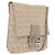 FENDI Zucchino Canvas Shoulder Bag Beige Silver 8BT075 Auth 211031 - Jerrillo
