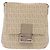 FENDI Zucchino Canvas Shoulder Bag Beige Silver 8BT075 Auth 211031 - Jerrillo - vista 2